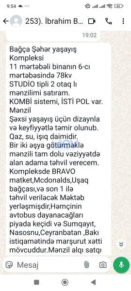 Satılır 2 otaqlı Yeni Tikili  78m², Sumqayıt
