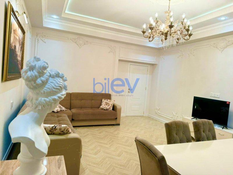Aylıq Kirayə 2 otaqlı Yeni Tikili bina evi  90m², Bakı