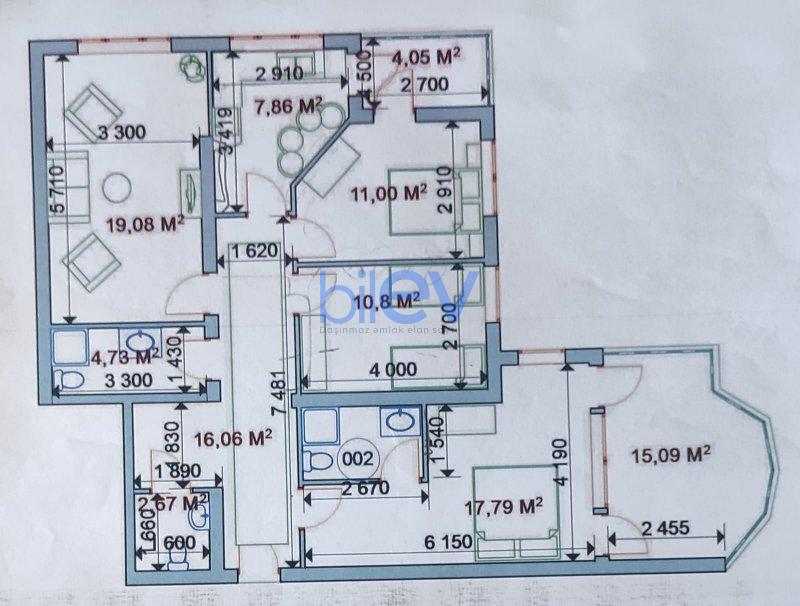 Satılır 4 otaqlı Yeni Tikili  113m², Sumqayıt