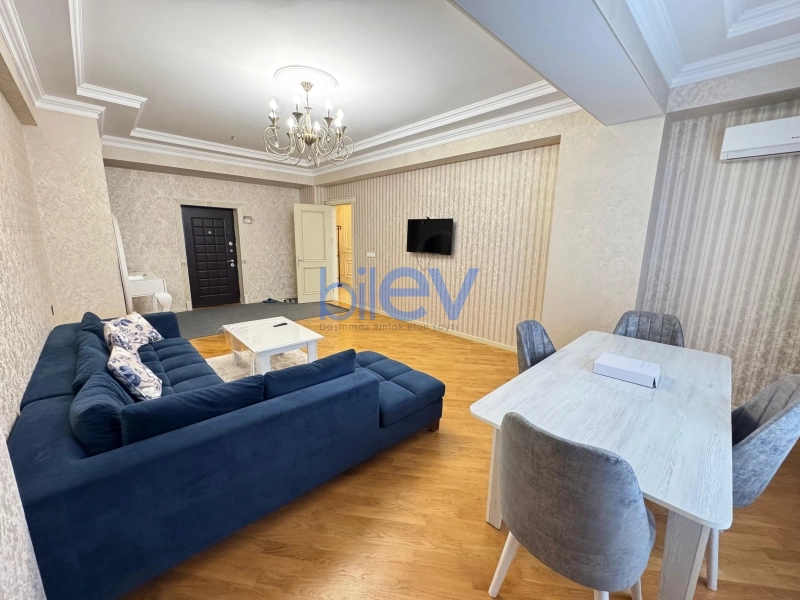 Aylıq Kirayə 2 otaqlı Yeni Tikili bina evi  110m², Bakı