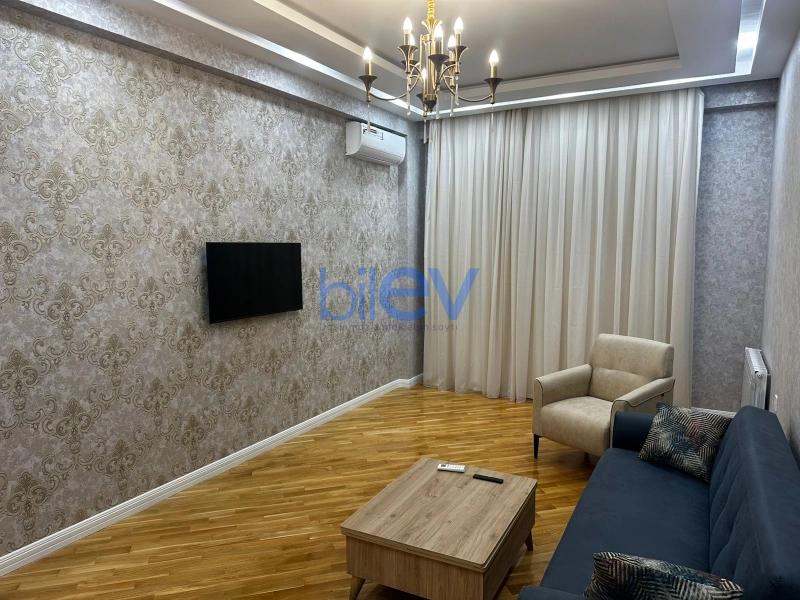 Aylıq Kirayə 2 otaqlı Yeni Tikili bina evi  80m², Bakı