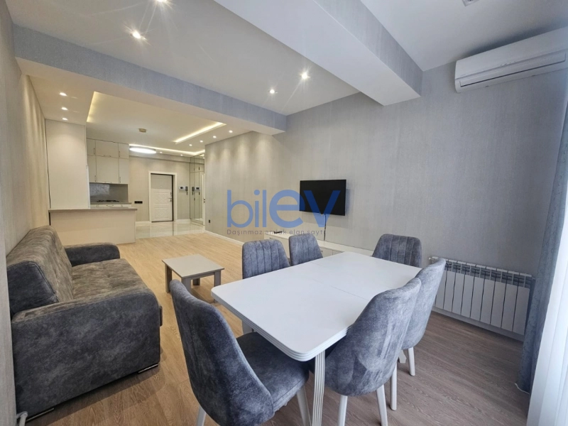 Aylıq Kirayə 2 otaqlı Yeni Tikili bina evi  80m², Bakı