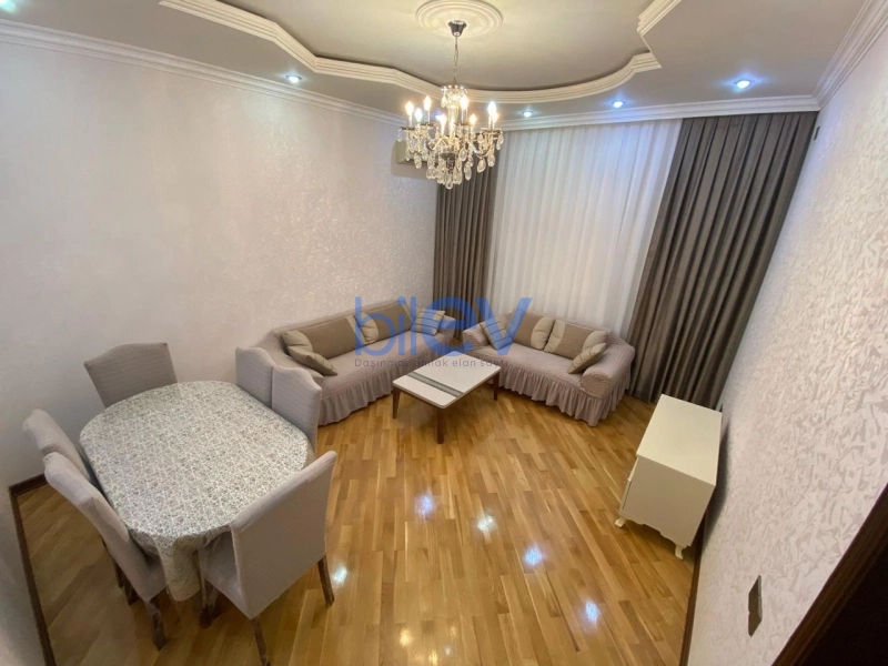 Aylıq Kirayə 3 otaqlı Yeni Tikili bina evi  80m², Bakı