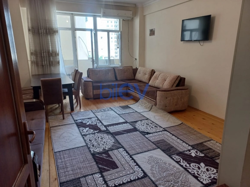 Aylıq Kirayə 2 otaqlı Yeni Tikili bina evi  90m², Bakı