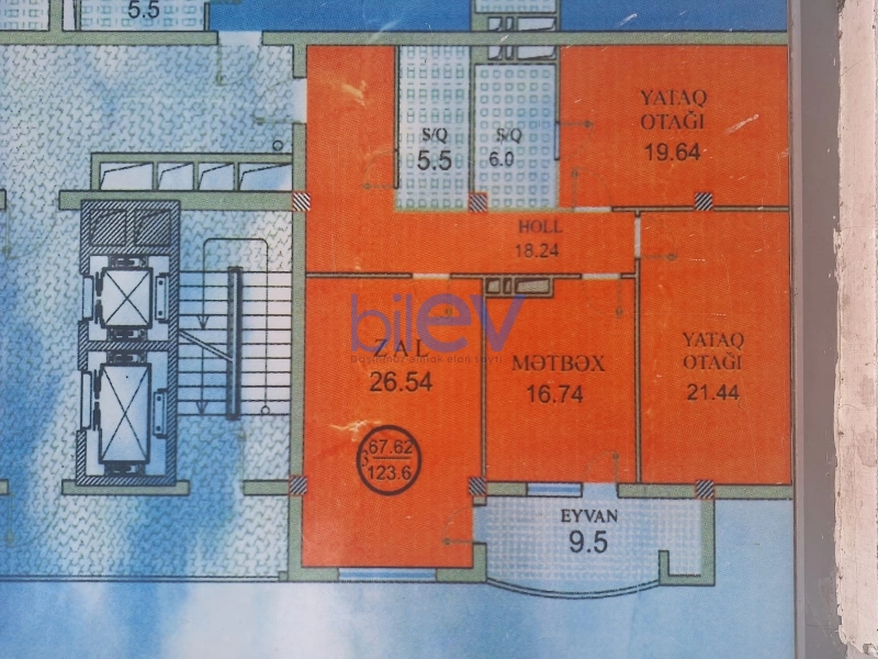 Satış 3 otaqlı Yeni Tikili bina evi  123m², Bakı