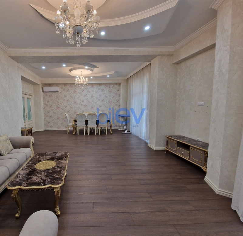 Aylıq Kirayə 3 otaqlı Yeni Tikili bina evi  128m², Bakı