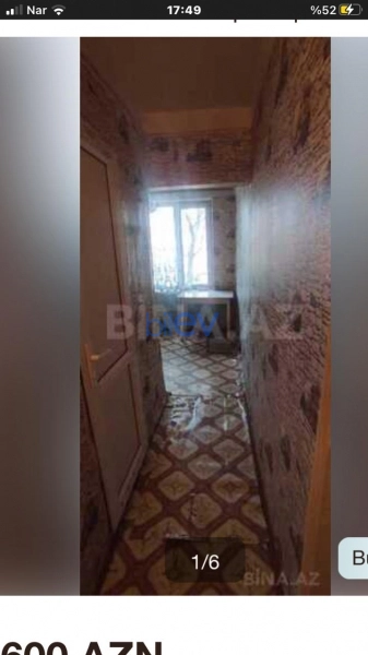 Satış 1 otaqlı Köhnə Tikili bina evi  29m², Bakı