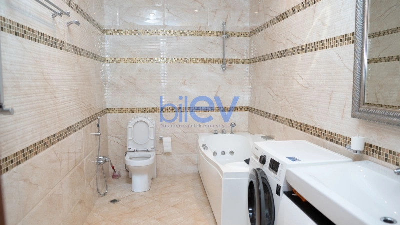 Aylıq Kirayə 4 otaqlı Yeni Tikili bina evi  190m², Bakı