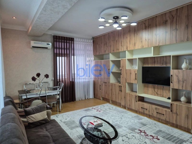 Aylıq Kirayə 2 otaqlı Yeni Tikili bina evi  74m², Bakı