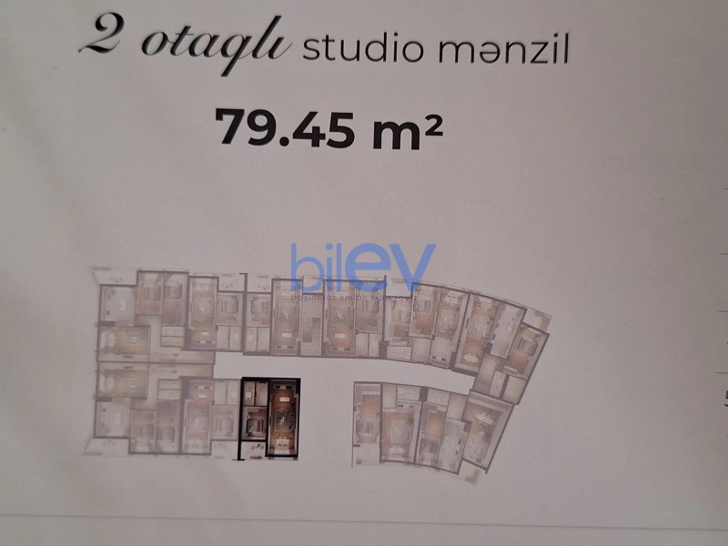 Satış 2 otaqlı Yeni Tikili bina evi  80m², Bakı