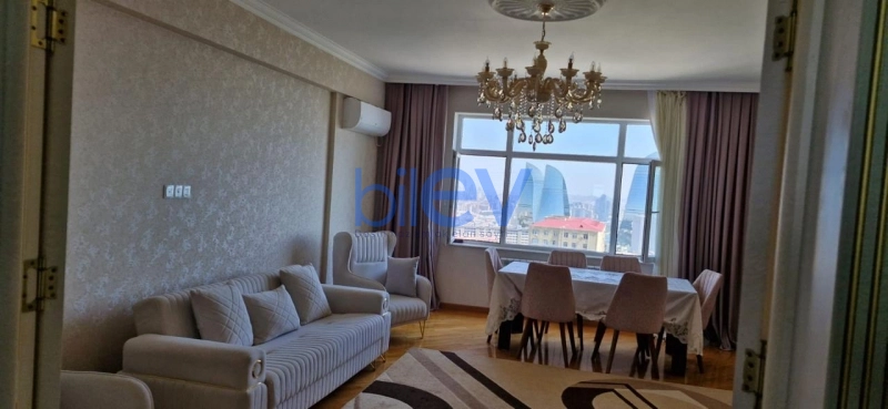 Aylıq Kirayə 2 otaqlı Yeni Tikili bina evi  100m², Bakı