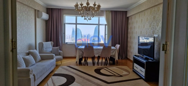 Aylıq Kirayə 2 otaqlı Yeni Tikili bina evi  100m², Bakı