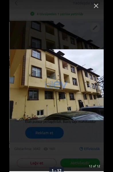Satış 2 otaqlı Yeni Tikili bina evi  48m², Bakı