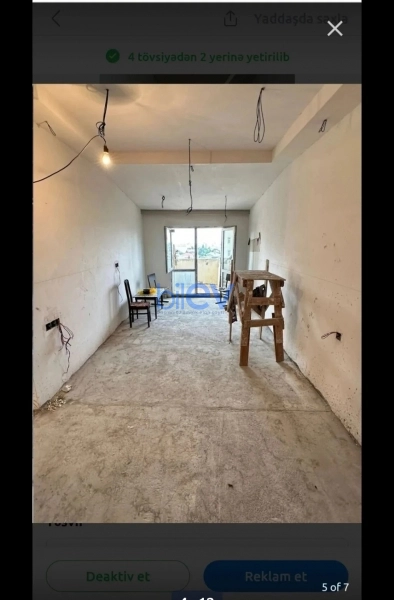 Satış 2 otaqlı Yeni Tikili bina evi  48m², Bakı