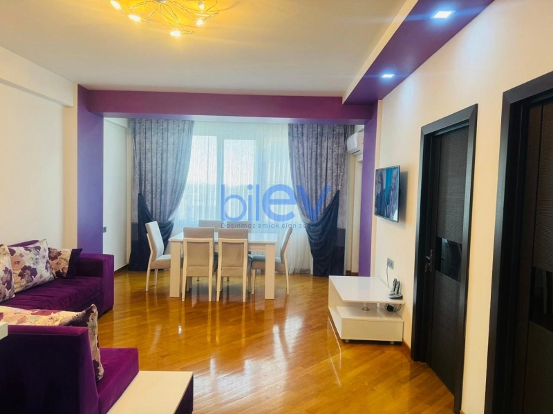 Aylıq Kirayə 2 otaqlı Yeni Tikili bina evi  74m², Bakı
