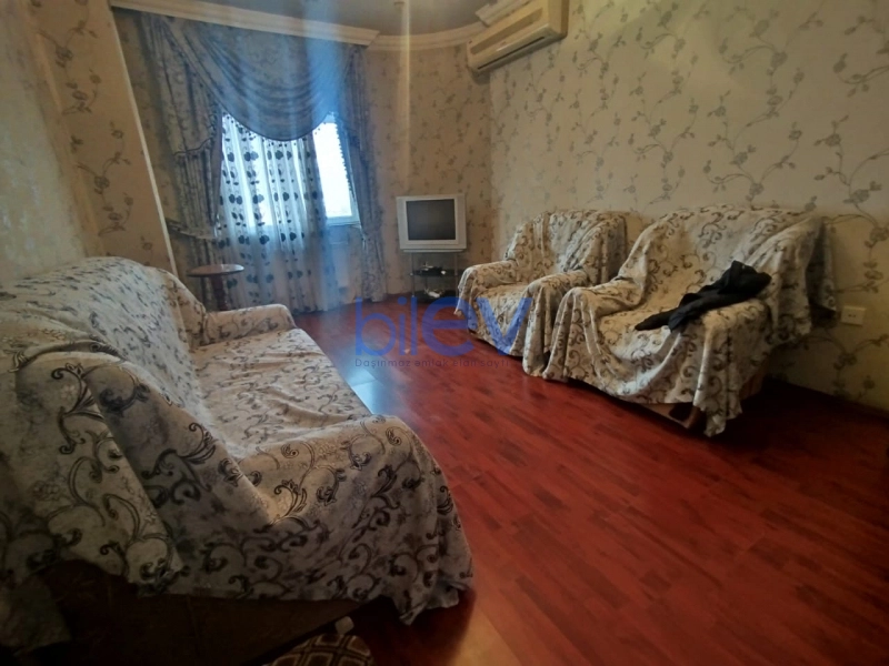 Aylıq Kirayə 2 otaqlı Yeni Tikili bina evi  90m², Bakı