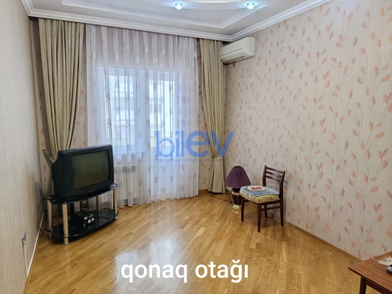 Aylıq Kirayə 2 otaqlı Yeni Tikili bina evi  90m², Bakı