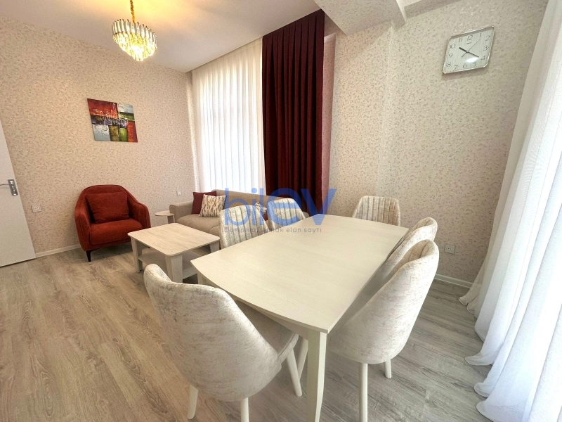 Aylıq Kirayə 2 otaqlı Yeni Tikili bina evi  58m², Bakı
