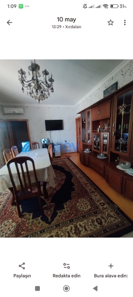 Aylıq Kirayə 2 otaqlı Həyət evi  60m², Xırdalan