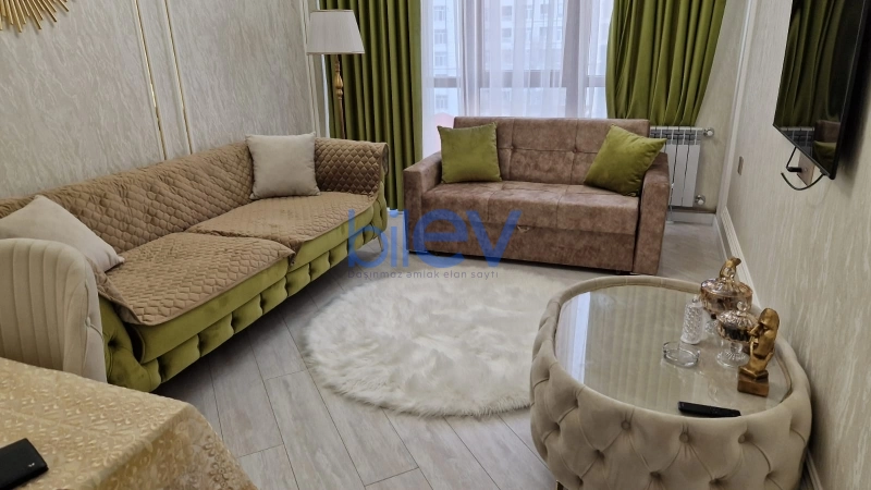 Aylıq Kirayə 2 otaqlı Yeni Tikili bina evi  60m², Bakı