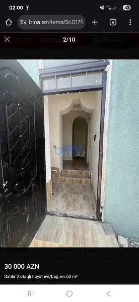 Satış 2 otaqlı Yeni Tikili bina evi  60m², Bakı
