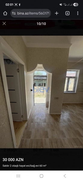 Satış 2 otaqlı Yeni Tikili bina evi  60m², Bakı