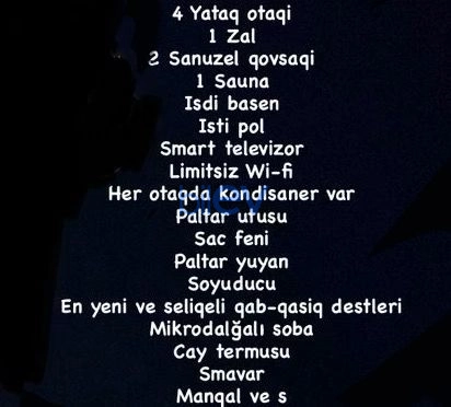 Günlük Kirayə 4 otaqlı Aframe  1m², Qəbələ