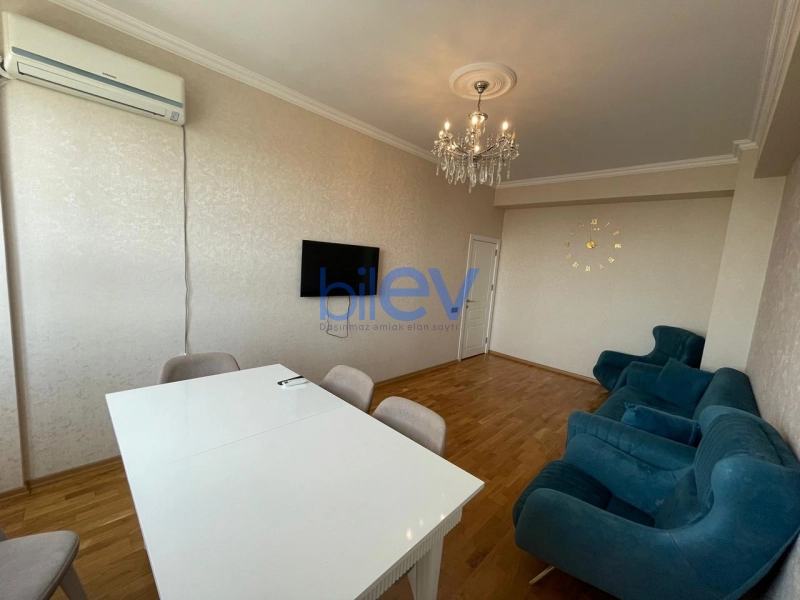 Aylıq Kirayə 3 otaqlı Yeni Tikili bina evi  100m², Bakı