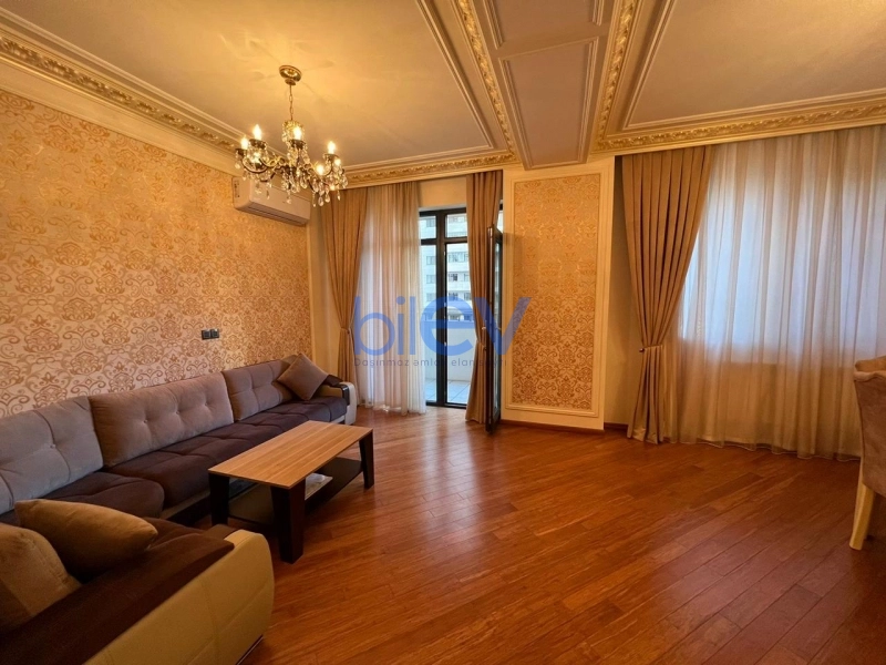 Aylıq Kirayə 2 otaqlı Yeni Tikili bina evi  115m², Bakı