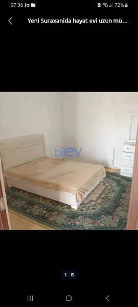 Aylıq Kirayə 2 otaqlı Həyət evi  70m², Bakı