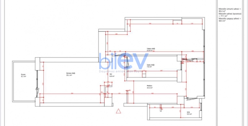 Aylıq Kirayə 3 otaqlı Köhnə Tikili bina evi  84m², Bakı