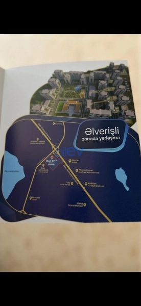 Satış 2 otaqlı Yeni Tikili bina evi  55m², Xırdalan