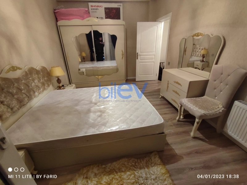 Aylıq Kirayə 3 otaqlı Yeni Tikili bina evi  80m², Bakı