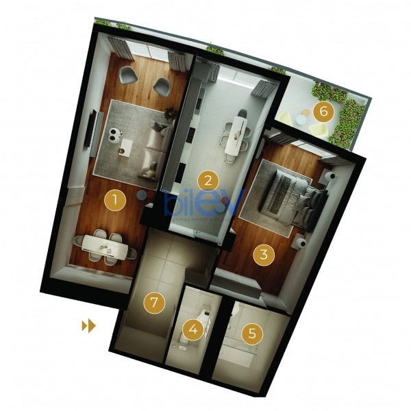 Satış 2 otaqlı Yeni Tikili bina evi  124m², Bakı
