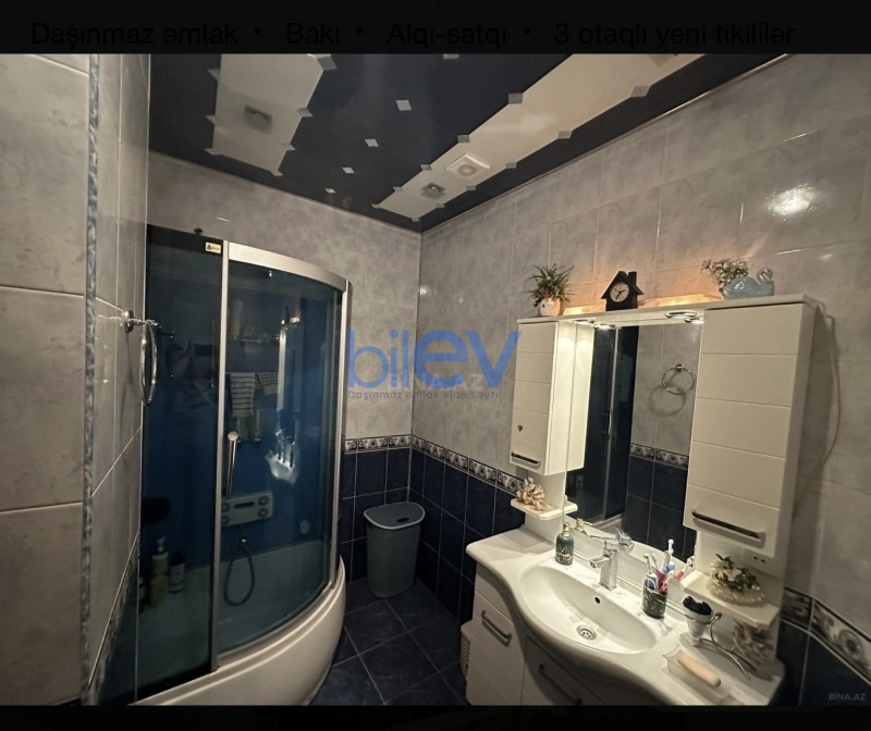Satış 3 otaqlı Yeni Tikili bina evi  107m², Bakı