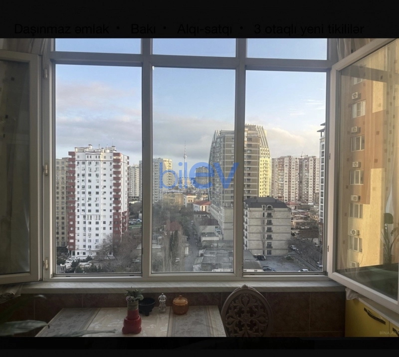 Satış 3 otaqlı Yeni Tikili bina evi  107m², Bakı