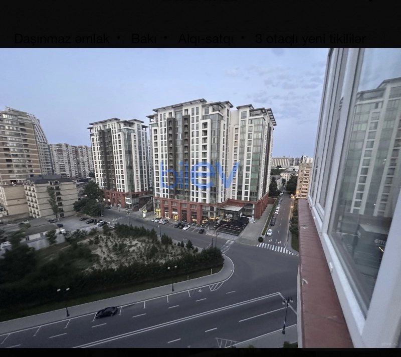 Satış 3 otaqlı Yeni Tikili bina evi  107m², Bakı
