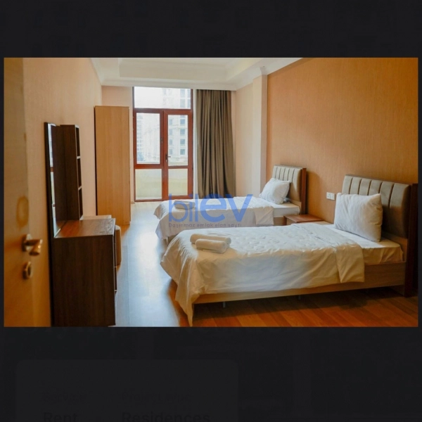 Aylıq Kirayə 4 otaqlı Yeni Tikili bina evi  250m², Bakı